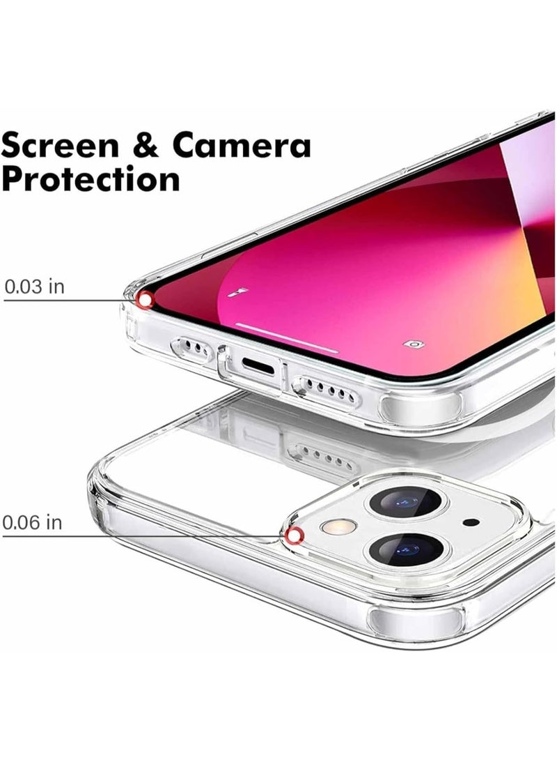 ACLIX Magnetic Case for iPhone 13, Compatible with MagSafe, Shockproof  Protection, TPU Magnetic Case  Classic Hybrid Case | Clear - Image 2